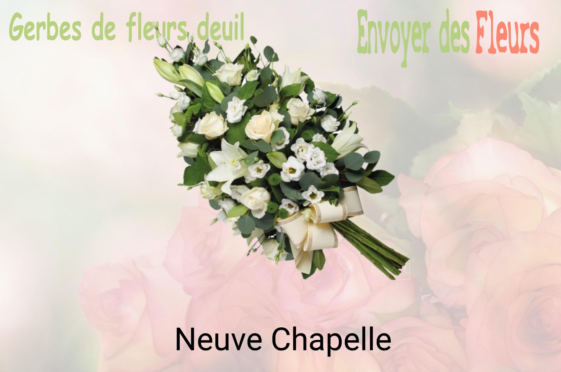 Gerbe de fleurs de deuil livrée à Neuve-Chapelle